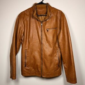 Express Men's Brown Leather Jacket